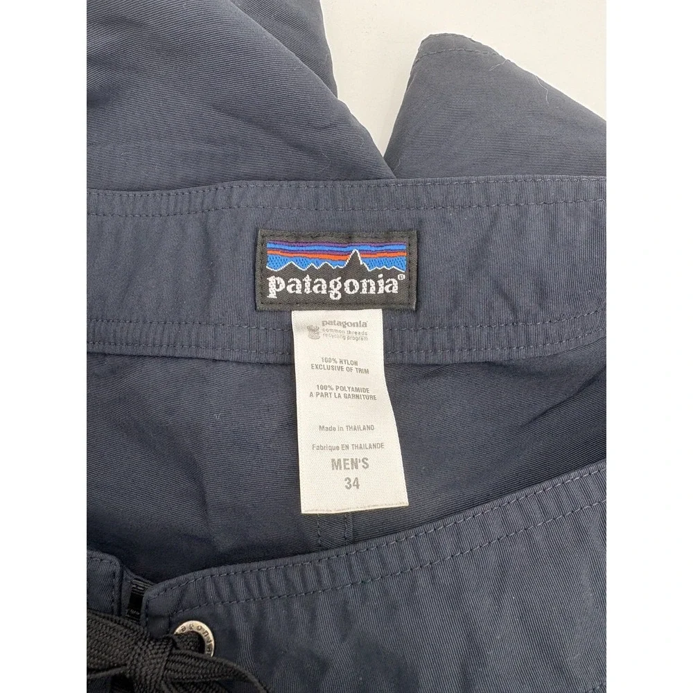 Patagonia Wavefarer Shorts Men's 34 Navy Blue Swimwear Board Water Beach 86554